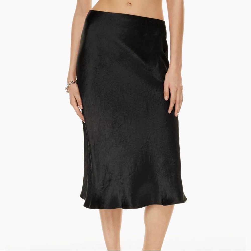 Aritzia Black Midi Skirt